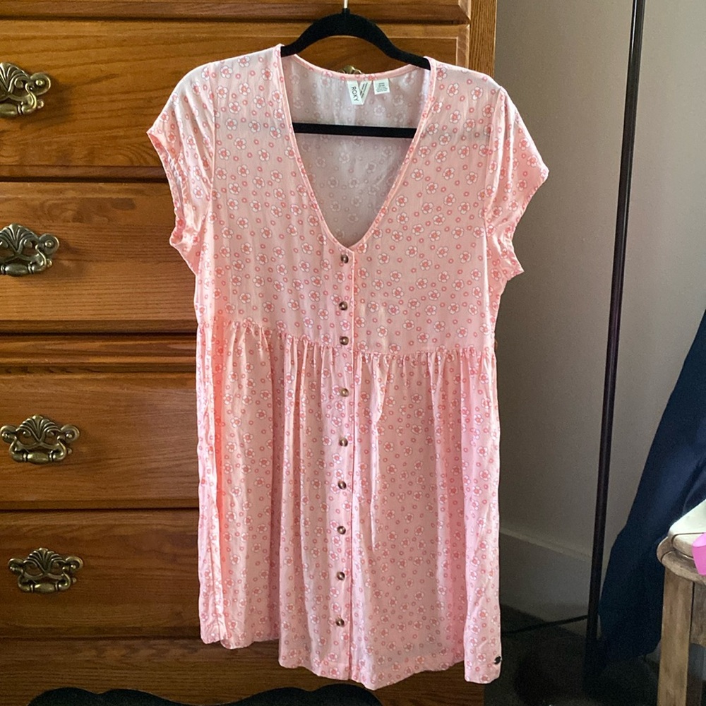 Roxy size S button down babydoll dress
